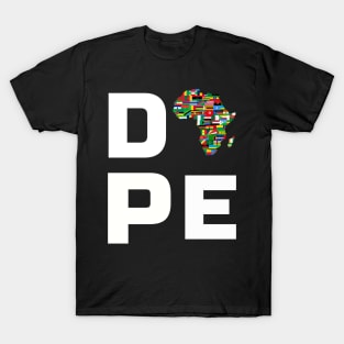 Africa is Awesome, Melanin, African map T-Shirt